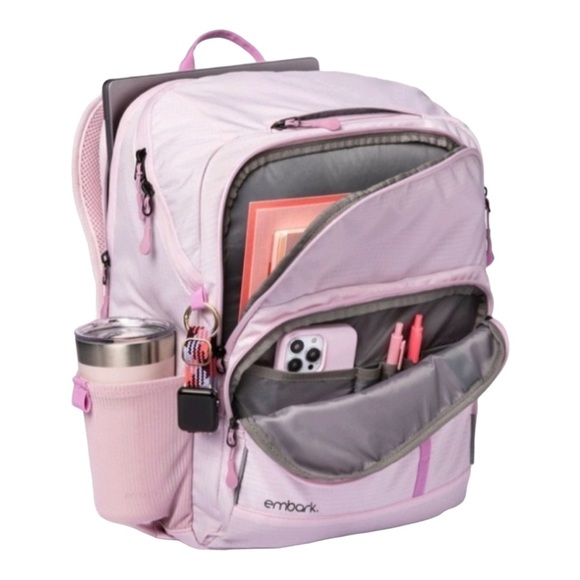 Embark Top-load 17" Backpack Pink NWT - Picture 1 of 4